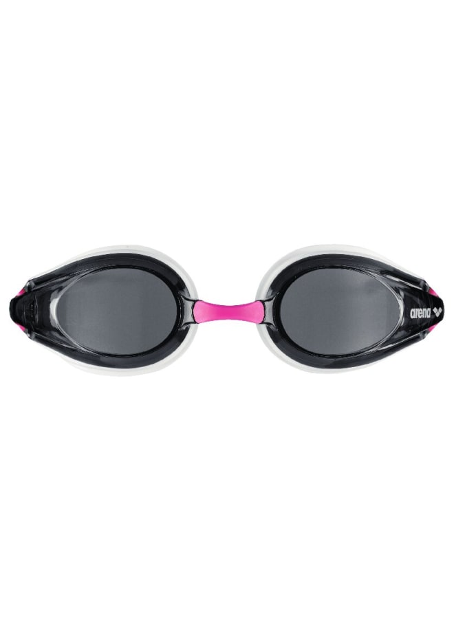 arena Tracks White-Smoke-Fuchsia Goggles, Racing, Pool, Equipment, Uni Adult - Professional Racing Goggles for Competitive Swimmers - Image 2